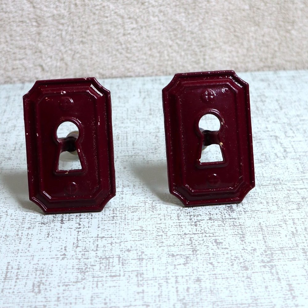 Hobby Lobby KEY Hole Shaped Metal Drawer Pull Cabinet Knob Keyhole Keys Draw